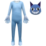 4921 Laste Poiste T&uuml;drukute Loomahaigla Kombinesooni Maskikomplektid R&otilde;ivad Peo Halloweeni Cosplay Kost&uuml;&uuml;mid 100cm gray