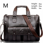 Suure mahutavusega &auml;rik&auml;ekott Horisontaalne ehtsast nahast reisikott mehe kott portfell &otilde;lakott M