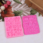 Crown Bowknot Shape 3D Fondant Ca