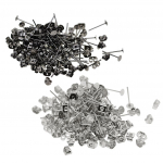 400 t&uuml;kki 4 mm rauast k&otilde;rvar&otilde;ngapostid ja seljatoed isetegemise leidude ehete jaoks as described