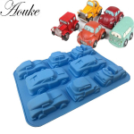 Silikoonvorm 1-osaline autovorm Silikoonvorm Koogivorm Koogit&ouml;&ouml;riistad K&uuml;psetust&ouml;&ouml;riistad K&uuml;psetusn&otilde;ud Koogit&ouml;&ouml;riist sinine