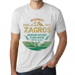 Meeste vintage tees&auml;rk Graafiline T-s&auml;rk Mountain Explorer ZAGROS Vintage valge XS anti-flash valge v&auml;rv