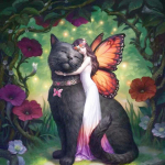 Teemantmaal Suur kass Haldjas Ristpiste Teemanttikandid N&auml;put&ouml;&ouml; mustrid Rhinestone 30x30CM