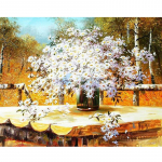 Teemantv&auml;rvimine Tikand V&auml;ike karikakra printsess K&auml;sit&ouml;&ouml; Teemanttikandid Teemantseinakunstid 20X30CM