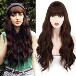 24-tollised/12-tollised pika lainega parukad naistele s&uuml;nteetilisest juustest k&otilde;rge temperatuuriga kiust laineline parukas