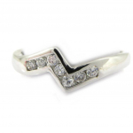 Bague Argent 'C&acirc;lin' Blanc 54 h&otilde;be