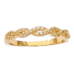 Bague Plaqu&eacute; Or 'D&eacute;esse' blanc dor&eacute; - 3 mm 52 valge