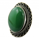 H&otilde;bes&otilde;rmus 'Heaven' roheline jade - 31x23 mm 52 roheline