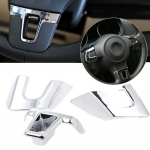 Autod Autoosad Ornamendid kate VW jaoks Wheel Golf6 MK6 Po-lo Bora Trim 3tk / komplekt Roolimine Car Jett-a