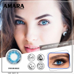 AMARA LENSES TAYLOR SERIES 1 Paar kosmeetilised kontaktl&auml;&auml;tsed V&auml;rvilised l&auml;&auml;tsed silmadele V&auml;rvilised kontaktl&auml;&auml;tsed sinine