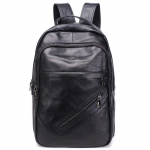 100% ehtsast nahast reisiseljakott suure mahutavusega, lihtne vabaaja koolikott meestele naiste arvutikott must