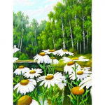 T&auml;is&uuml;mmargune ruudukujuline teemantmaaling Daisy Lilled Ristpistes N&auml;put&ouml;&ouml; DIY Dekoratsioon Mosaiik Tikand Rhinestone Dekoratsioon Avaleht Full Square 50X70CM