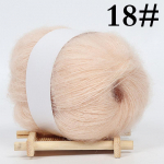 25g/rull Angora Moh&auml;&auml;r ka&scaron;miir kudumine villane l&otilde;ng kampsun Sall Line heegelniit Fashion Soft 18