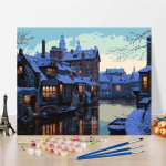 Numbrid &Otilde;limaal L&otilde;uend Digitaalne &Otilde;limaal Kunst DIY Maali numbrite j&auml;rgi Kodukaunistus 40x50cm no frame