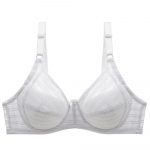 Suures suuruses rinnahoidjad naistele Seksikas pesu Triibuline rinnahoidja T&uuml;drukutele Deep V CUP Naiste Bralette aluspesu 38B valge