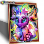 30x40cm 5d teemantmaal T&auml;ispuuriga karbis kromaatilised draakonid Teemanttikandid Loom Teemantmosaiik N&auml;put&ouml;&ouml; Kunst Kodukaunistus