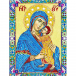 5D Teemantmaal, T&auml;ispuurimise &uuml;mmargune ikoon Rhinestones Teemanttikandid Religioosne sisekujundus koduks Full Round 20x30CM