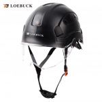Kaitsekiiver ABS hingav ehitusplatsil Power Construction koos kaitseprillidega Leader Supervisor Anti Smash kohandamine Black cap white goggles