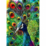 DIY PEACOCK 5D Teemantmaal T&auml;is&uuml;mmargune puur BIRDS Teemanttikandid Ristpistes Mosaiikkomplektid Vaigust seinakunst Kodukaunistus Full Round 20x30CM