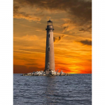 DIY Lighthouse 5D Teemantmaal T&auml;is&uuml;mmargune puur Mere&auml;&auml;rne Teemanttikandid Ristpistes Mosaiikkomplektid Seinakunst Kodukaunistus Full Round 60x90CM