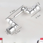 1080 kraadi p&ouml;&ouml;ratav pikendussegisti pihustipea universaalne vannitoa kraani pikendusadapter valge