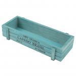 Lillepotid Puidust lillepoti kast Aiataim Lillepoti kaunistus &Otilde;ue miniatuurne maastikupott Vintage puidust mahlane lillepott sinine