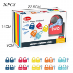 20 tk/komplekt Montessori m&auml;nguasjad matemaatika lukud klahvide komplekt, lapsed avavad &otilde;ppenumbrid, tunnetus lastele varajased m&auml;nguasjad, kingitus