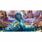 Fantaasialoss Roheline draakon DIY Teemantmaaling Kosk maastik Imedemaa m&uuml;&uuml;t 5D t&auml;ispuur-ristpistekomplektid Kodukaunistus Full Round 20x40CM