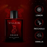 Villain Snake Parf&uuml;&uuml;m meestele 100ml | Ultra kauakestev | Muskus | Tugev, suitsune, seksikas ja mehelik| Premium EAU DE PARFUM| Parim kingitus poiss-s&otilde;brale
