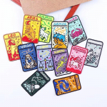 12 tk/pakk 12 Constellations sulav tikandid plaaster Triikraud plaastrid riietele Termoadhesiivsed plaastrid jakile Teksad Seljakoti plaaster