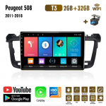 2Din Peugeot 508 jaoks 2011-2018 Android Car Stereo Radio Multimeedia Videopleier Navigatsioon GPS-peaseade Carplay 2+32GB 2+32GB