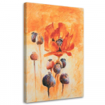 L&otilde;uenditr&uuml;kk Poppies Orange nagu maalitud 40x60 oranž