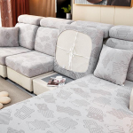 Uus Jacquard diivani istmepadja kate m&ouml;&ouml;bli jaoks Kaitsmed Diivanikatted Lemmikloomad Lapsed Pestavad toolipadja katted &uuml;mbris eemaldatav Normal Size (S)-1pc helehall v&auml;rv