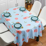 V&auml;rske lilleline ovaalne PVC laudlinad Taime geomeetrilised veekindlad &otilde;lid - Kergesti puhastatav kohvi-s&ouml;&ouml;gitoa laudlina sisekujundus 100x160cm 1pcs