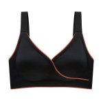 Naiste lateksrinnahoidja &otilde;mblusteta aluspesu ilma terasr&otilde;ngata Gather Sport Ilu Push Up Seksikas bralette suures suuruses pesu M must