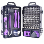 115 &uuml;hes kruvikeeraja komplekt Mini t&auml;ppiskruvikeeraja mitme arvutiga arvuti mobiiltelefoni seadme remondit&ouml;&ouml;riistad lilla