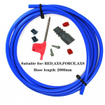 Kummi+terasest pidurivooliku komplekt 2 meetrit jalgrattatarvikud must/punane/sinine/roheline must