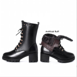 Naiste Saapad Talvised Naastudega Naastud Martoni Saapad Ehtsast nahast Suured Villased Soojad Mootorrattasaapad 35