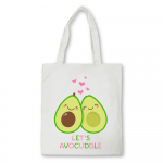 Multikas avokaado prindiga l&otilde;uendist ostukott korduvkasutatav naiste ostukott moodne kawaii naiste &ouml;kok&auml;ekott 24*26cm