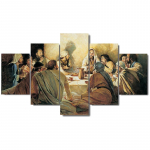 Abstraktne kaasaegne kodukaunistus l&otilde;uend tr&uuml;kitud maal 5 paneeliga viimase &otilde;htus&ouml;&ouml;gi seinakunst elutoa jaoks Modulaarne pilt 20x35cm*2 20x45cm*2 20x55cm*1