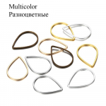 30 tk/partii vesipisara pisar h&uuml;pper&otilde;ngad isetegemise ehete jaoks. Leidmine Aksessuaarid Tarvikud K&otilde;rvar&otilde;ngad Konksud Kaelakeed &Uuml;hendused 21x15mm