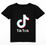 TIKTOK Lasteriided Poiste ja t&uuml;drukute mood l&uuml;hikeste varrukatega 170cm must