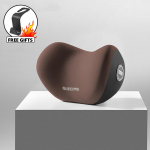 Hingav autoistme peatoe auto kaelapadja padi selja nimmetugi autoistmele reisimiseks m&auml;luvahust autoistme padi Black Pillow B