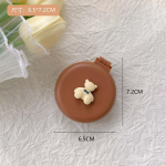 Mini karu kokkupandav peamassaaži multifilm turvapadi juuksekamm Antistaatiline stiilitarvikud Kaasaskantavad laste ja t&uuml;drukute juuksehari naked comb beež