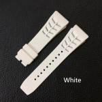 Punane must roheline hall oranž kollane valge pehme silikoonkummist kellarihm Richardi kella jaoks Mille RM011 RM050 rihmaga k&auml;ev&otilde;ru With rosegold clasp