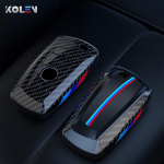 ABS auto kaugjuhtimispuldi v&otilde;tme&uuml;mbrise kaane korpuse pult BMW F10 F20 F30 G20 G30 F15 F16 G01 G02 G05 X1 X3 X4 X5 X6 1 3 5 7 seeria G07 jaoks A Carbon case