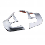 ABS kroomiga autodekoratsiooniga roolipaneeli katte katte litrite kleebis Peugeot 2008 208 2014- Gloss Silver