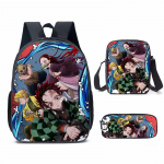 Demon Slayer Anime Seljakott Kimetsu No Yaiba Kotid Kamado Tanjirou &Otilde;pilaste Koolikotid T&uuml;drukutele Poistele Kolmeosaline m&auml;rkmikukott 3pcs