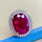 Naiste abielus&otilde;rmused liialdatud 12-karaadine laborirubiin 925 naelsterling h&otilde;be Ehted Vintage elegantne banketipeo muudetava suurusega s&otilde;rmus Resizable nagu n&auml;idatud v&auml;rv