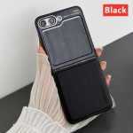 P&otilde;rutuskindel k&otilde;vast PU-nahast tekstuuriga &uuml;mbris Samsung Galaxy Z Flip5 Z Flip4 telefoni&uuml;mbrisele Samsung Z Flip4 Z Flip3 / Z Fold4 Z Fold3 tagakaas. galaxy z flip 5